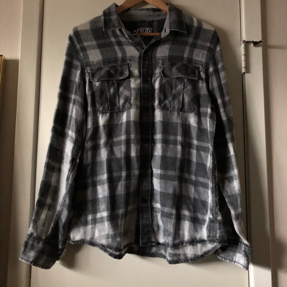 XXX RUDE ANTI-SOCIAL Plaid Shirt